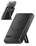 Power Bank 10000mAh Indução, Basike Carregador Portatil com Suporte(Preto)