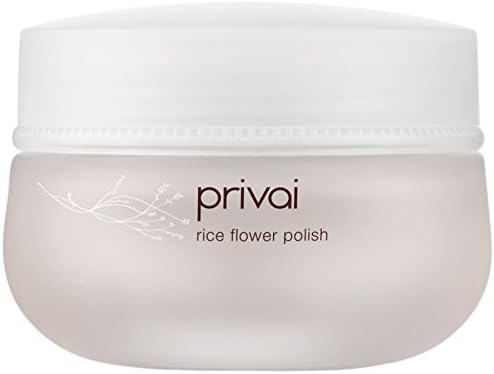 Privai Rice Flower Polish - Natural, Paraben-Free, Brightening Facial Exfoliator (1.7 Ounces, 50 Grams)