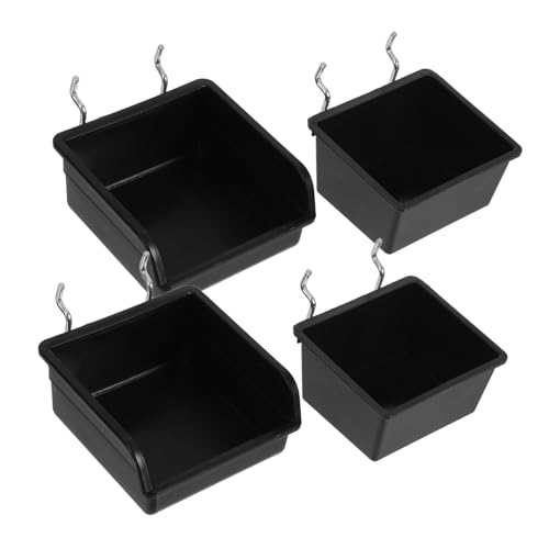 FUNOMOCYA Pegboard Hooks Storage Kit 4pc Screw Organizer Box Wall Mount Tool Holder Garage Wall Organizer