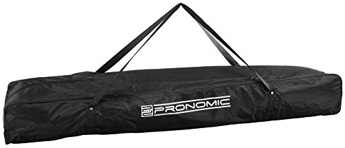 Pronomic Sac pour Pieds d'enceintes et d'éclairage BLT-125 (déperlant, résistant à la déchirure, Facile à Nettoyer, Fermeture éclair Robuste) Noir