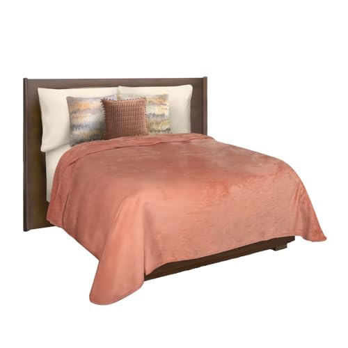 Lista de Cobertores Coppel los más recomendados. 47 EL ELEFANTITO Cobertor Ligero Individual, Matrimonial y King Size Ultrasuave Térmico Varios Colores (Salmon, Individual)