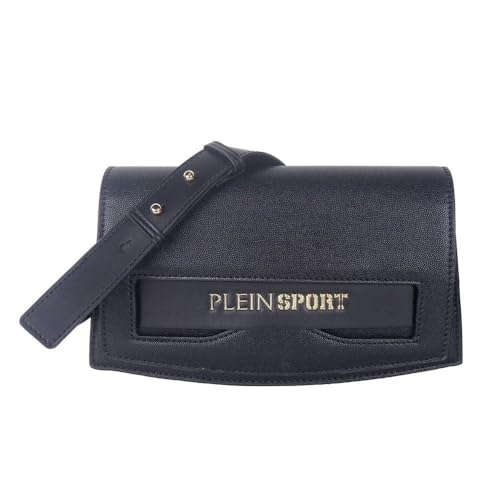 Sac crossover Blake Plein Sport en noir | Petit sac à rabat pratique pour femme