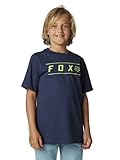Junior-Rundhals-T-Shirt Fox Racing Unisex Kinder Youth Pinnacle Short Sleeve Tee Shirt, Deep Cobalt, L EU