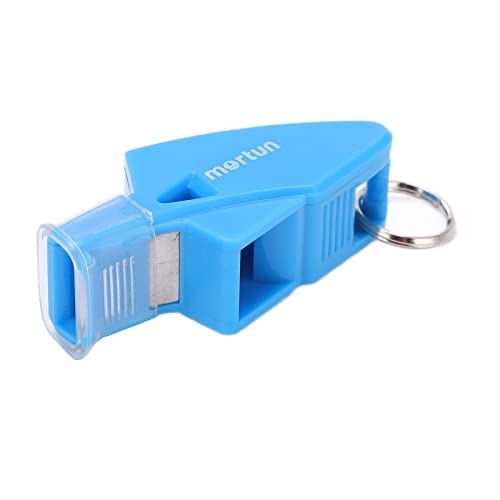 Silbato plástico azul claro para árbitros y deportes miniatura 7