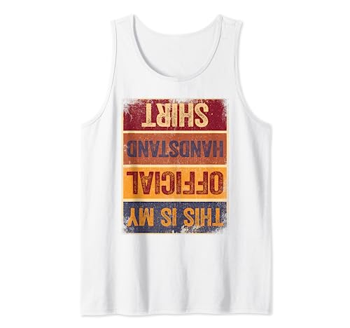 This Is My Official Handstand Shirt Boys Girls Women Sport Camiseta sin Mangas