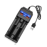 JINPIAOPIAO LCDバッテリー充電ドック 4.2V 18650/18500/18490/16340/14500 バッテリー対応 複数サイズ ダブルUSB