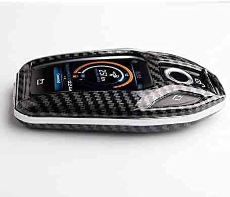 AutoTrends LCD Display ABS Key Cover Case With Keychain Suitalbe For BMW