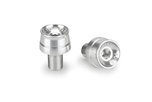 Embouts de guidon moto Puig 20858P argent aluminium compact