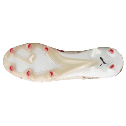 Puma - Womens Ultra Ultimate Liberty Fg/Ag Shoes, Size: 7 M US, Color: Puma White/Puma Black/Sun Kiss