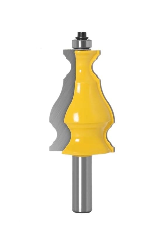 1Pc 1/2 &#34;12 ミリメートルシャンク大型エレガントな額縁成形ルータービットトップベアリングフライスカッター(12mm