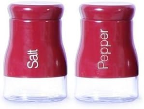 Sabichi Salt and Pepper Set, Glass, Cream