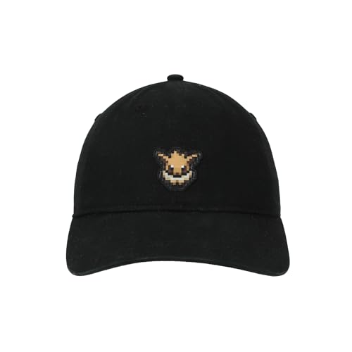 Casquette de baseball Pokémon Evoli noire avec patch imprimé non structurée - 2