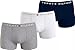 Produktbild Tommy Hilfiger Herren 3p Trunk Wb Trunk, Grey Htr/White/Desert Sky, M