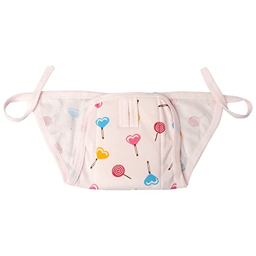 Image of Printed Cotton Hosiery Washable & Reusable U Shaped Adjustable Cloth Diaper With Insert Cushioned Padded Langot Nappy Tying Langot For Babies- Pack of 5 (Small, Multicolor)