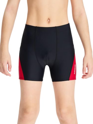 Image of Devoropa Youth Boys Swim Shorts Square Leg Swimsuit Nylon Swimming Boxer Brief UPF 50+