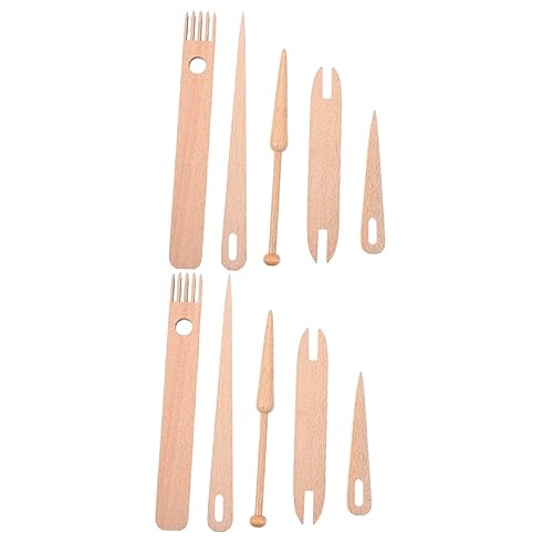 Gadpiparty 2 Ensembles Outils de Tissage Ensemble Aiguilles à Tricoter Peigne et de Prélèvement Parfaits pour Fabrication de Pulls Tapis et Écharpes