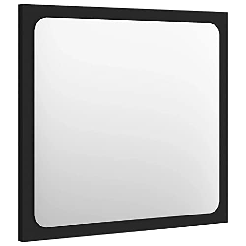 Vidaxl Bathroom Mirror Home Hallway Bedroom Laundry Room Washroom Vanity Unit Wall Mirror Furniture Gray 39.4"X0.6"X14.6" Engineered Wood #TOP5