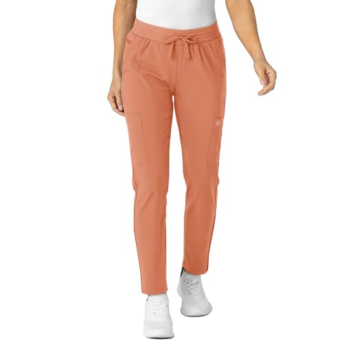 Image of Wink W123 Women's Flex-n-Reach Track Scrub Pant, Black, Large Petite