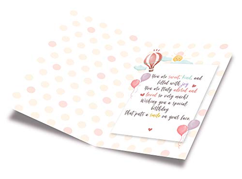Birthday Card Great Granddaughter | Made In America | Eco-Friendly | Thick Card Stock With Premium Envelope 5In X 7.75In | Packaged In Protective Mailer | Prime Greetings #TOP1
