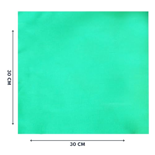 Image of LEONARDI Men's Solid Pocket Square & Pocket Square Holder For Men's Combo | Microfiber | 30cm x 30cm | Pack of 2