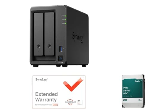 Synology NAS 2xC DiskStation DS725+[ۏ؃CZXt] & Synology HDD 8TB HAT3320-8Tx2