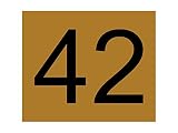 numero boite aux lettres paysage - bronze 60x50 mm
