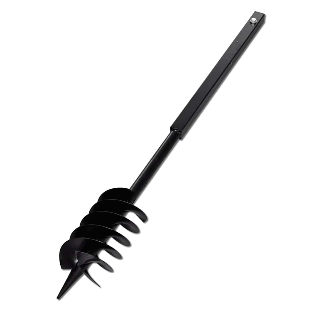 vidaXL Taladro de Tierra con Mango 120 mm con Tubo de Extensión 9 m Acero