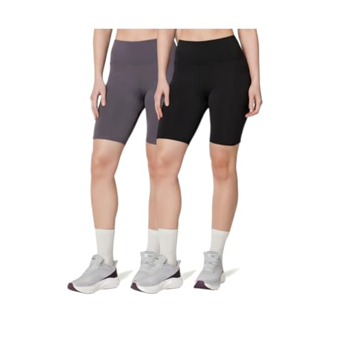 Image of Symbol Premium Women's Snug Fit Super Stretch Tights Shorts |Moisture-Wicking |Above Knee Length | Cycling Shorts | Under Skirt Shorts | Gym | Yoga Shorties | Shapewear (Available in Plus Sizes)