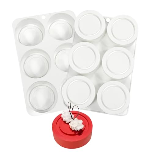 Fondant Mold Flower Pot Silicone Molds Succulent Plants Planter Pot Mould Honeycomb Cake Molds for Cookies Mousse Pudding (H_ Cylinder) -  mostsom