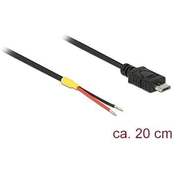 DeLock 85541 0.2m Micro-USB B Männlich Schwarz USB Kabel, 85541