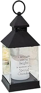 Decorative Memorial Lantern Grave Ornament Enclosing Fancy Candle - Bereavement Gifts/Plaques in Loving Memory of Your Loved Ones (Mum)