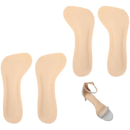 2 Pairs Insoles for Sandals,Invisible Adhesive Insoles for Sandals,Breathable Absorbing Non-Slip High Heel Inserts,Self-Adhesive Comfort Soft Insole for Summer Women Sandal,High Heels