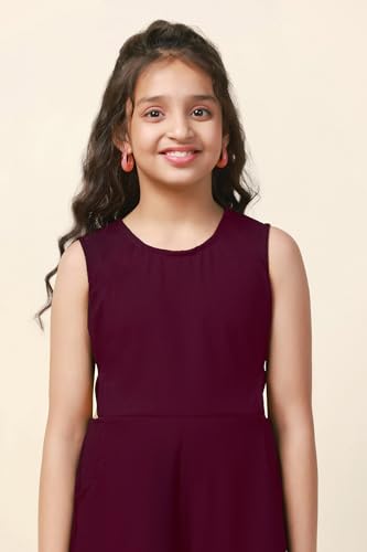 Image of Fashion Dream Girl's Ankle Length Solid Jumpsuit