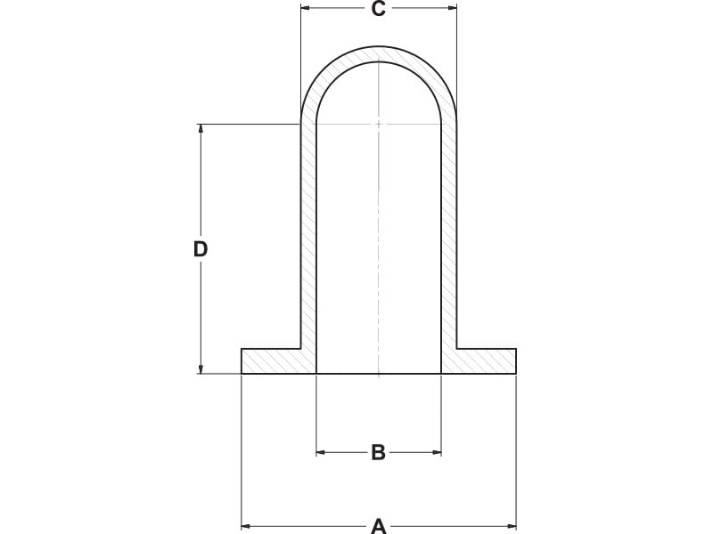 Caplugs WC-SH Series WC027-012 - Ultrabake Silicone Washer Caps - Threaded Studs, High Temp, Masking, Light Green Silicone, 0.472