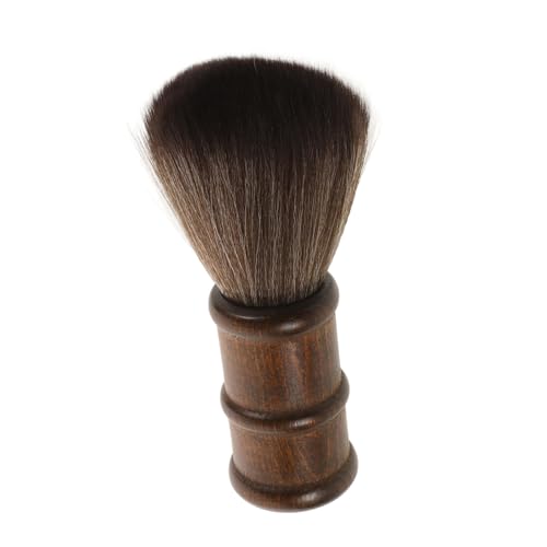 SAFIGLE Hairdressing Brush Barbers Styling Neck Hairbrushes Bristles Hairdresser Face Scalp Collar Stylist Salon Sweep Duster Brush Cleaning for Detangle Style Barber Supplies Fiber Wool