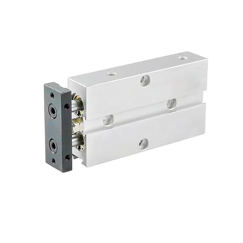 Cilindro neumático compacto TN10 anticaída de doble vástago y carrera de 40mm 6