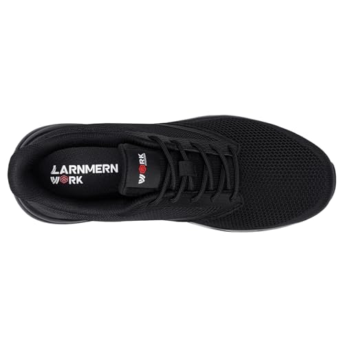 Image of LARNMERN Mens Non Slip Work Shoes Kitchen Chef Restaurant Shoes Food Service Zapatos de Cocina para Hombres Lightweight Comfortable Sneakers,All Black 11