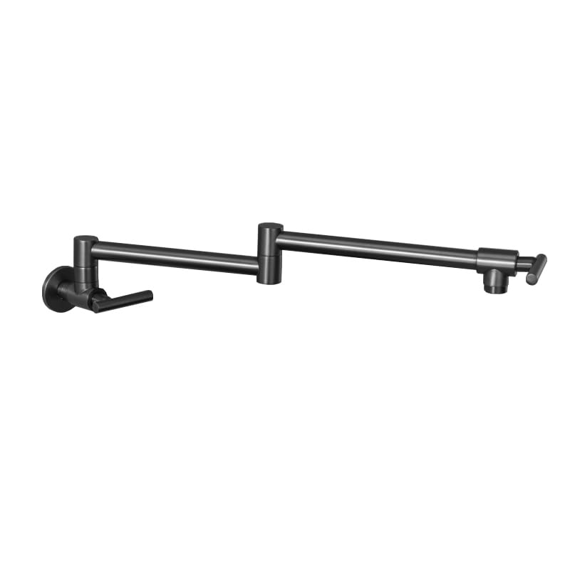 Robinet de cuisine mural en cuivre haut de gamme gris anthracite