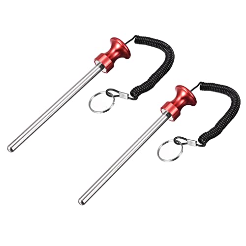 Goupille de poids 8 mm sélecteur magnétique de charge uxcell rouge 125 mm musculation fitness