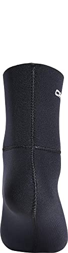 Cressi Black Neoprene Socks Resilient - Calzari per Immersione in Neoprene Ultra Stretch Nero da 5 mm, L (42/43/37 EU), Unisex Adulti