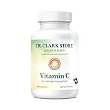 Dr Clark Vitamin C Supplement 1000mg - Gluten Free, Immunity Support, Potent antioxidant, Supports Brain Function, Promotes Tissue Formation and Repair, 100 Gelatin Capsules