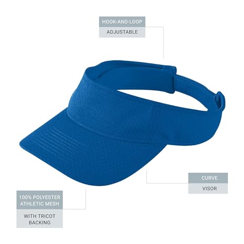 Image of Augusta Sportswear Women's Athletic Mesh Visor - Stylish Sun Hat for Golf, Running, and Outdoor Activities
