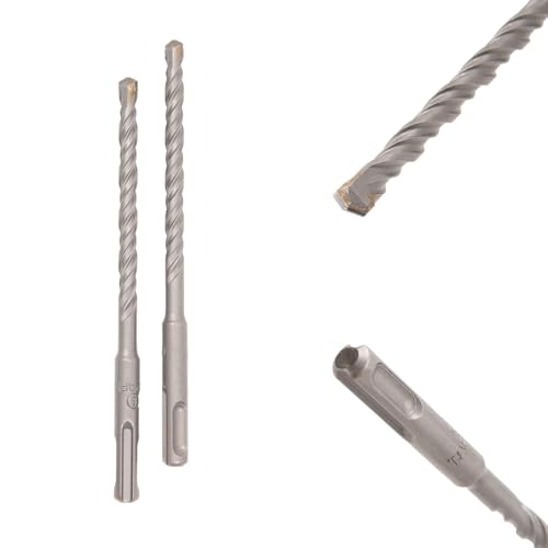 Image of TAPARIA 8 mm Flat Tip SDS Plus Hammer Drill Bit for Concrete Drilling (HDF 8160, 8x100x160 mm, Pack of 2)-Spiral Flute Type-Home, DIY, Professional Brick, Wall, Masonary-Drilling