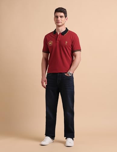 Image of U.s.Polo Association Men's Slim fit Iconic Number Polo Shirt