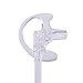 HDE Two Way Radio Ear Mold Replacement Earpiece Insert for Acoustic Coil Tube Earbud (2 Pair, 1- Medium, 1- Large) (Clear)