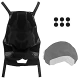 Tactical Helmet Cover for Fast Model, Stretch Fabric Protector with Hook and Loop Panels, Modular Gear Accessory for Field(Black)