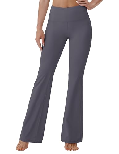 Image of BUBBLELIME 29 inch /31 inch /33 inch /35 inch /37 inch 3 Styles Women's High Waist Bootcut Yoga Pants Basic /Side Pockets Tummy Control Workout Flared