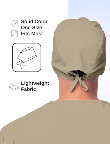 Image of Solid Working Cap Scrub Cap for Women and Men Unisex Surgical Cap Comfortable and Stylish Scrub Hat