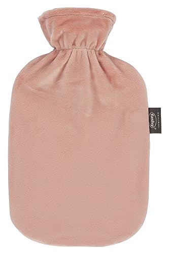 Fashy Wärmflasche mit Flauschbezug, super soft, rosa, 2,0 L