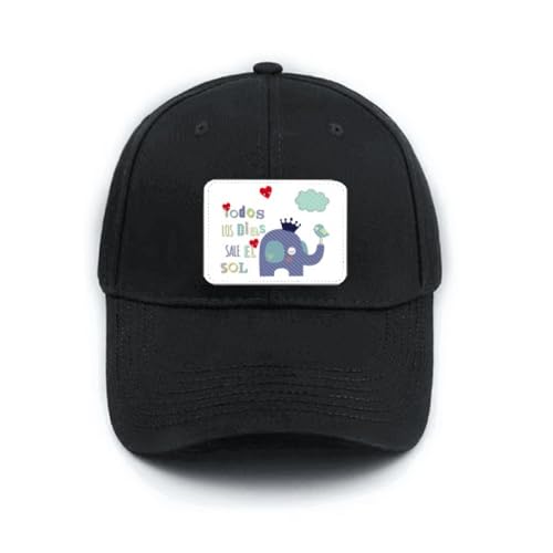 Casquette de baseball noire réglable pour éviter le soleil avec style cartoon original